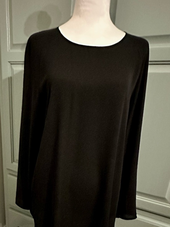 Lord & Taylor Tops - Lord & Taylor Black Long-Sleeve Scoop Neck Blouse